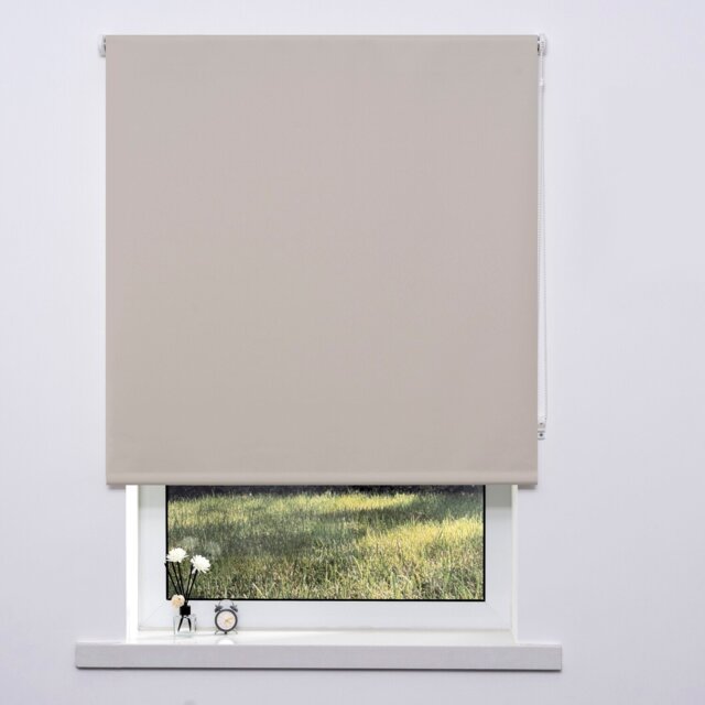 Plain Blackout Blinds Almond 60cm - Wilko - image 1