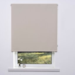 Plain Blackout Blinds Almond 60cm - Wilko - thumbnail 1