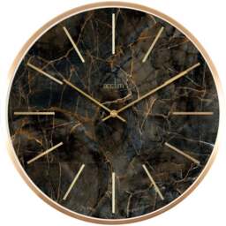Acctim Luxe Marble Effect Round Wall Clock 40cm - Size: 5 x 39 x 39cm - Multi - Wilko - thumbnail 1