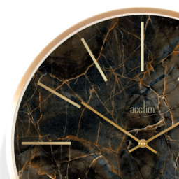 Acctim Luxe Marble Effect Round Wall Clock 40cm - Size: 5 x 39 x 39cm - Multi - Wilko - thumbnail 3