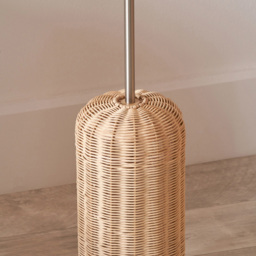 Pacific Lifestyle Hali Rattan Shade and Base Floor Lamp - Size: 152 x 51 x 51cm - Brown - Wilko - thumbnail 4