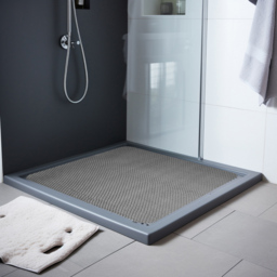 Nicoman Reversible Grey and Brown Square Corner Shower Mat 53 x 53cm - Size: 0.4 x 53 x 53cm - Wilko - thumbnail 3