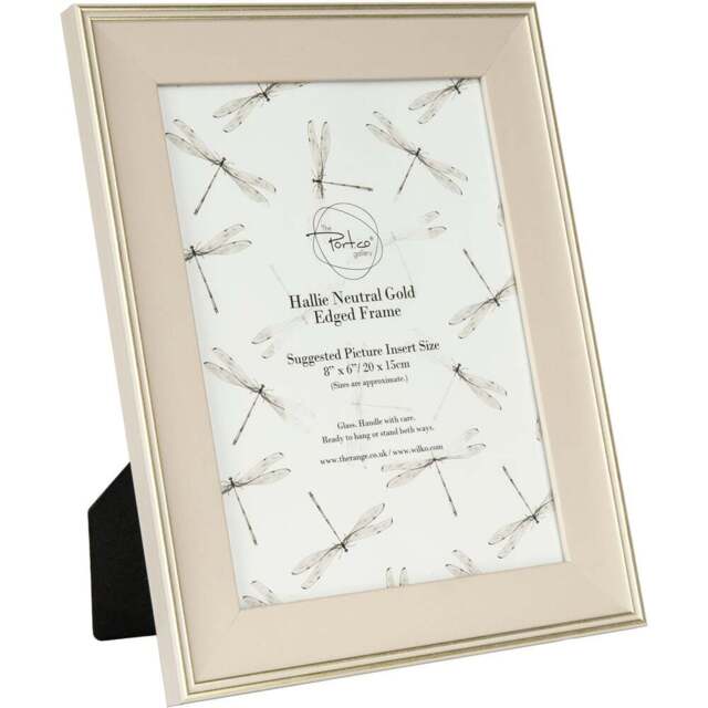 Hallie Neutral Gold Edged Frame - Neutral/8 x 6in - Wilko - image 1