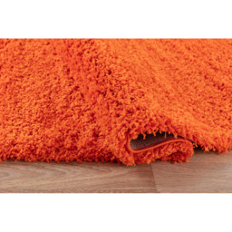 Desire Rugs Oxford Orange Plain Shaggy Rug 60 x 110cm - Wilko - thumbnail 4