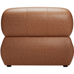 Reese Tan Faux Leather Accent Chair - Size: Single - Brown - LPD Home - Wilko - thumbnail 6