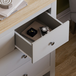 Vida Designs Arlington 7 Drawer Grey Shaker Style Chest of Drawers - Wilko - thumbnail 4