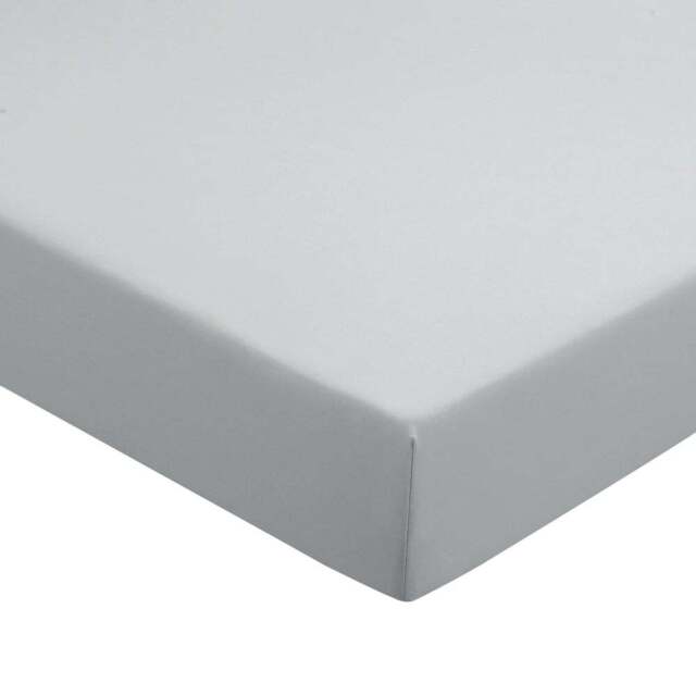 Helena Springfield Double Silver Plain Dye Fitted Bed Sheet - Wilko - image 1
