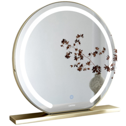 CARME Home Elsie Gold Large Touch Sensor LED Makeup Mirror 55cm - Size: 16 x 61.5 x 62cm - Wilko - thumbnail 1