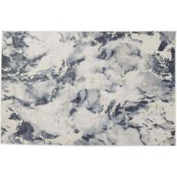 Eselle Muse Bahia Navy Marble Rug 120 x 170cm - Blue - Wilko - thumbnail 1