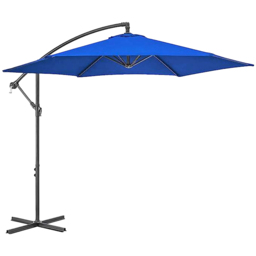 Samuel Alexander Blue Cantilever Parasol with Crank Handle 3m - Wilko