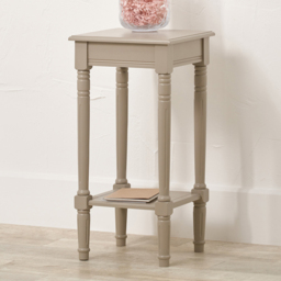 Pacific Lifestyle Heritage Single Shelf Putty Cream Pine Wood Accent Table - Size: 72 x 36 x 36cm - Wilko