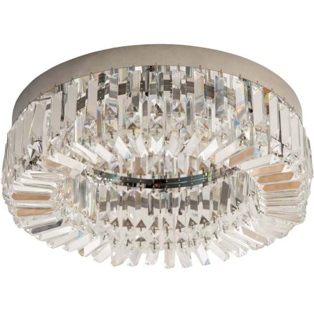 Portland Silver Crystal Decoration Chandelier - Size: 50 x 50 x 16cm - Wilko - image 1