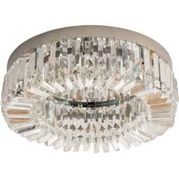 Portland Silver Crystal Decoration Chandelier - Size: 50 x 50 x 16cm - Wilko - thumbnail 1