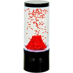 ValueLights Villy Volcano RGB LED Table Lamp - Size: 23 x 9 x 9cm - Black - Wilko