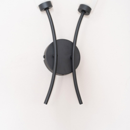 ValueLights Maya 2 Way Matt Black Curved Upright Reed Shaded LED Wall Light 2 Pack - Size: 42 x 27 x 5.5cm - Wilko - thumbnail 6