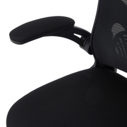 Living and Home Black Adjustable Headrest and Flip-Up Armrest Office Chair - Size: 127 x 51.5 x 63cm - Wilko - thumbnail 6