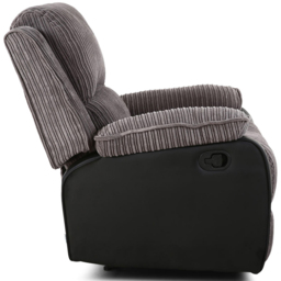 Furniture Online Postana Grey Jumbo Cord Manual Recliner Chair - Size: 103 x 93 x 93cm - Wilko - thumbnail 7