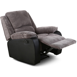 Furniture Online Postana Grey Jumbo Cord Manual Recliner Chair - Size: 103 x 93 x 93cm - Wilko - thumbnail 5