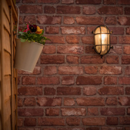 ValueLights Bow Black Nautical Oval Bulkhead Filament LED Outdoor Wall Light - Size: 10.5 x 13.5 x 20.5cm - Wilko - thumbnail 3