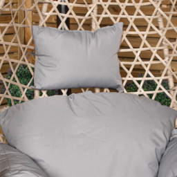 Samuel Alexander Cool Grey Hanging Egg Chair with Waterproof Cover - Size: Single Seater - Wilko - thumbnail 7