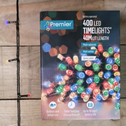 Samuel Alexander 400 LED Multicoloured Multi Function String Light 40m - Size: 4000 x 3cm - Premier Decorations Ltd - Wilko - thumbnail 7