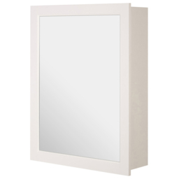 Premier Housewares White Mirror Bathroom Cabinet - Size: 51 x 16 x 66cm - Wilko - thumbnail 7