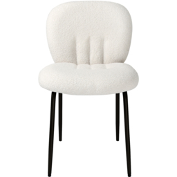 Muffin Set of 2 Cream Boucle Dining Chair - Home Garden Direct - Wilko - thumbnail 3