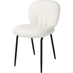 Muffin Set of 2 Cream Boucle Dining Chair - Home Garden Direct - Wilko - thumbnail 4