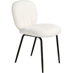 Muffin Set of 2 Cream Boucle Dining Chair - Home Garden Direct - Wilko - thumbnail 5