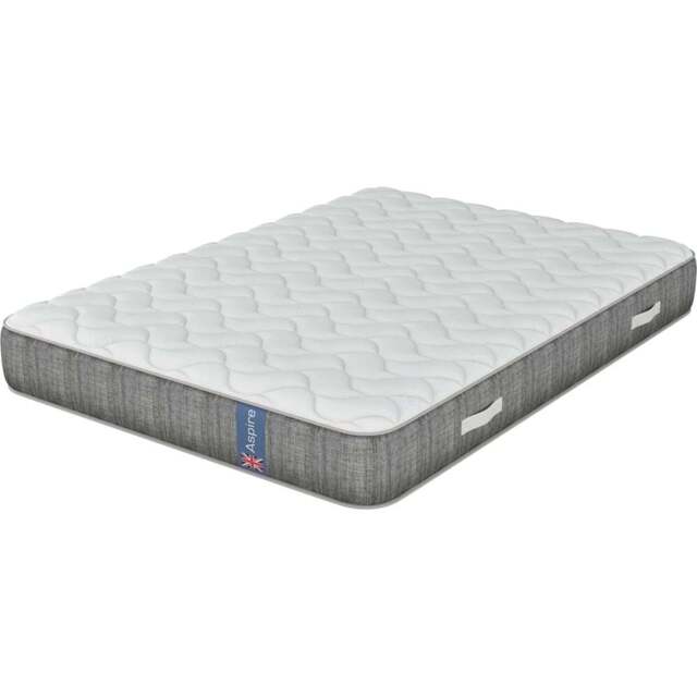 Aspire Double Pocket+ Hybrid Back Care Mattress - White - Wilko - image 1