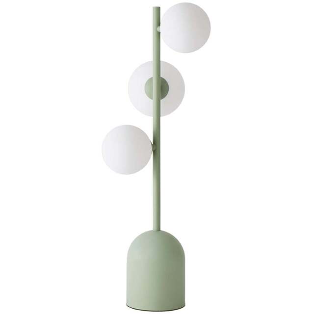 ValueLights Marlow 3 Way Sage Green Opaque Globe LED Table Lamp - Size: 61 x 23 x 23cm - Wilko - image 1