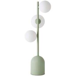 ValueLights Marlow 3 Way Sage Green Opaque Globe LED Table Lamp - Size: 61 x 23 x 23cm - Wilko