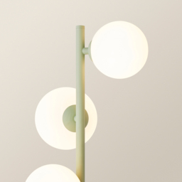 ValueLights Marlow 3 Way Sage Green Opaque Globe LED Table Lamp - Size: 61 x 23 x 23cm - Wilko - thumbnail 4