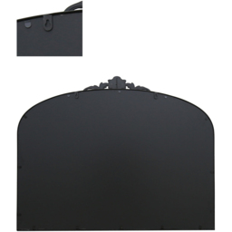 The Crown Black Arched Metal Wall Mirror 102 x 80cm - MirrorOutlet - Wilko - thumbnail 5