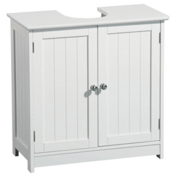 Premier Housewares Portland Under Sink Cabinet - Size: 60 x 30 x 60cm - White - Wilko - thumbnail 3