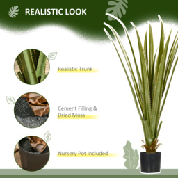 Portland Agave Succulent Artificial Plant In Pot 3ft - Multi - Wilko - thumbnail 5