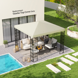 Outsunny 3 x 3m Gazebo Canopy Replacement Cover - Cream - Wilko - thumbnail 4
