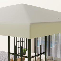 Outsunny 3 x 3m Gazebo Canopy Replacement Cover - Cream - Wilko - thumbnail 3