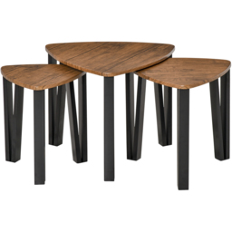 Portland Steel Nest of Tables Set of 3 - Size: 56 x 542 x 455cm - Multi - Wilko - thumbnail 3
