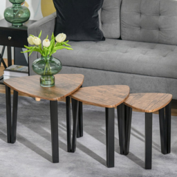 Portland Steel Nest of Tables Set of 3 - Size: 56 x 542 x 455cm - Multi - Wilko - thumbnail 5