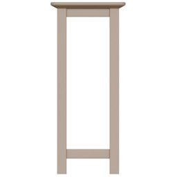 FWStyle Palma Putty Ready Assembled Side Lamp Table - Size: 55 x 24 x 24cm - Brown - Wilko - thumbnail 4