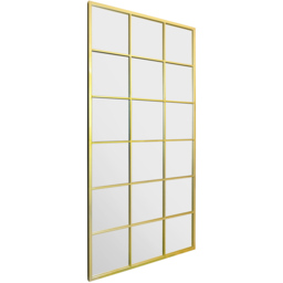 The Fenestra Gold Window Leaner Wall Mirror 174 x 85cm - MirrorOutlet - Wilko - thumbnail 4