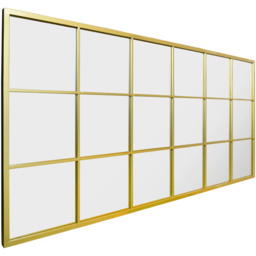 The Fenestra Gold Window Leaner Wall Mirror 174 x 85cm - MirrorOutlet - Wilko - thumbnail 6