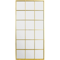 The Fenestra Gold Window Leaner Wall Mirror 174 x 85cm - MirrorOutlet - Wilko - thumbnail 1