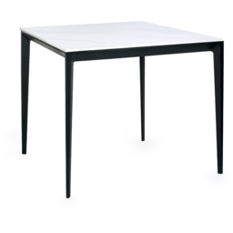 Julian Bowen Miami 4 Seater Marble Square Dining Table White - Wilko - thumbnail 3