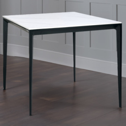 Julian Bowen Miami 4 Seater Marble Square Dining Table White - Wilko - thumbnail 1