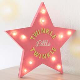 Premier Housewares Twinkle Twinkle LED Light Star - Size: 38 x 4 x 40cm - Multi - Wilko