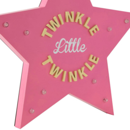 Premier Housewares Twinkle Twinkle LED Light Star - Size: 38 x 4 x 40cm - Multi - Wilko - thumbnail 7