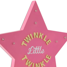 Premier Housewares Twinkle Twinkle LED Light Star - Size: 38 x 4 x 40cm - Multi - Wilko - thumbnail 6