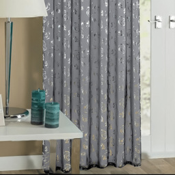 Velosso Geneva Black Foil Flower Voile Panel Curtain 150 x 137cm - Size: w 150 x D 137cm - Wilko - thumbnail 4